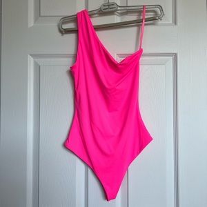 NEON pink bodysuit
